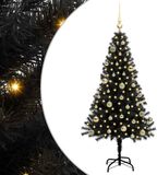 vidaXL Kerstboom zwart 150 cm pvc