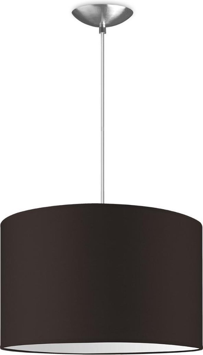 Home Sweet Home Hanglamp - - verlichtingspendel inclusief lampenkap - moderne pendellamp - 1 lichts - Ø 35 cm lengte 100cm - geschikt voor E27 LED lampe - bruin