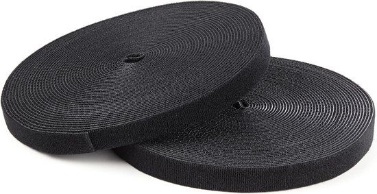 StarTech.com Klittenband kabelbinder - 30 m - zwart