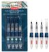 Derwent Push Button Waterbrush - Assorted Set (fine, medium, large, chisel tip)