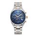 ROAMER Chronograaf Pro Chrono Heren Polshorloge Analoog Quartz Staal Zilverkleurig/Donkerblauw 10 ATM