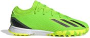 Adidas Chaussures de football pour enfants X Speedportal.3 Turf - Vert ensoleillé - Taille 38 2/3
