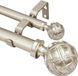 Non-branded Double curtain rod, 1 inch diameter, champagne/gold