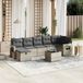 Maison Exclusive - Ensemble de meubles de jardin 8 pièces avec canapé et coussins, gris clair, en polyrotin