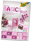 Folia Panda Folia Motiefpapier Basics roze
