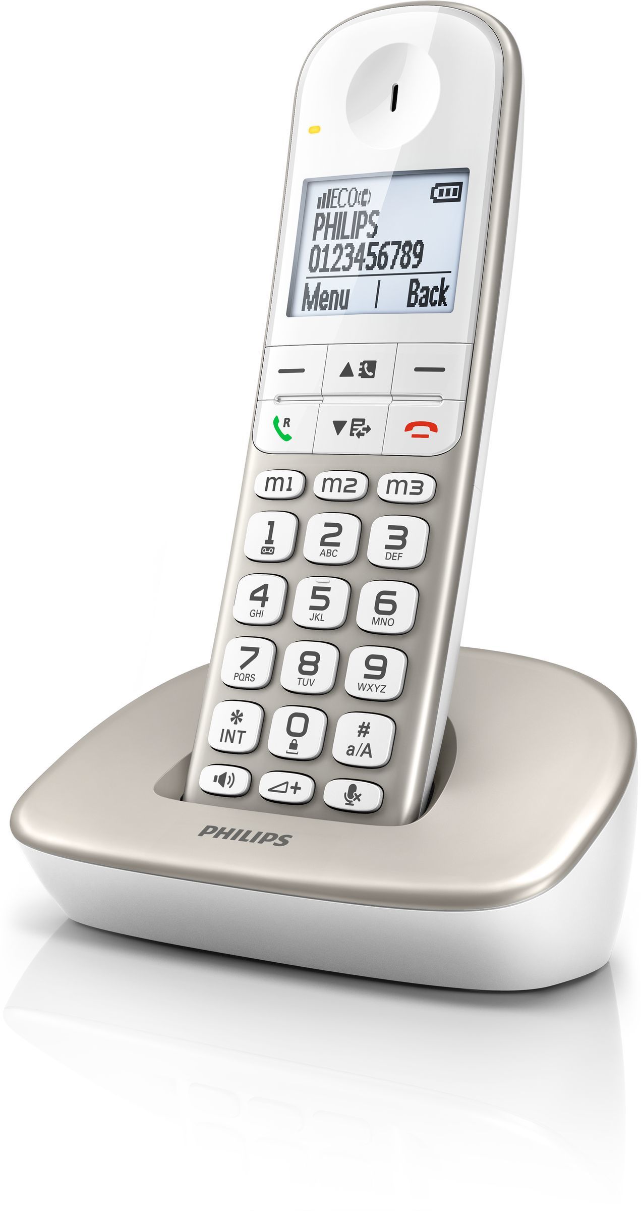 Philips XL4901S/38 Draadloze Telefoon met 50 Contacten en Wekker