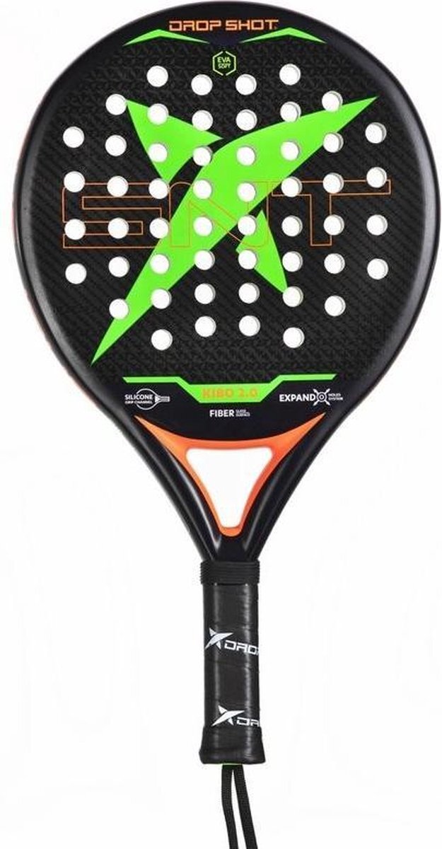 Drop Shot Kibo 2.0 – Padelracket – Zwart/Groen