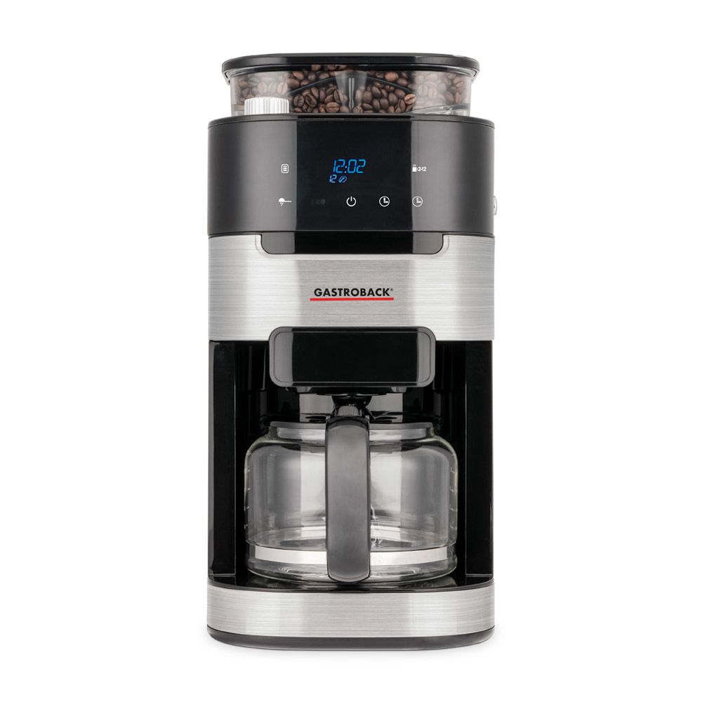 Gastroback Grind & Brew Pro - Filter Coffee Machine - 1.5L - Black/Stainless Steel