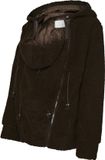 MAMALICIOUS MLRACHEL 3IN1 TEDDY JACKET NOOS Dames Jas Polyester S Hot Fudge
