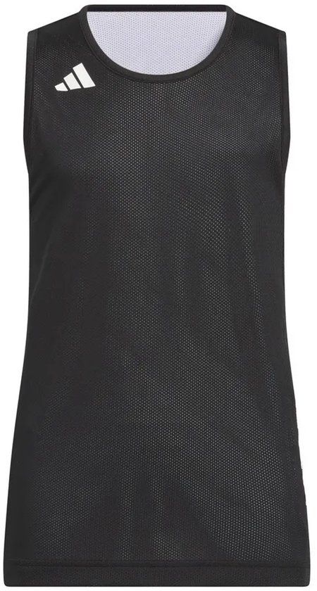 Adidas 3g Speed Reversible Basketball Aeroready Junior Mouwloos T-shirt Zwart 9-10 Years Kinderen