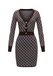 GUESS Jurk 'AUBREY' chocoladebruin / wit