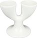 Kitchencraft Eierdop Double 12,5 X 10,5 Cm Porselein Blanc