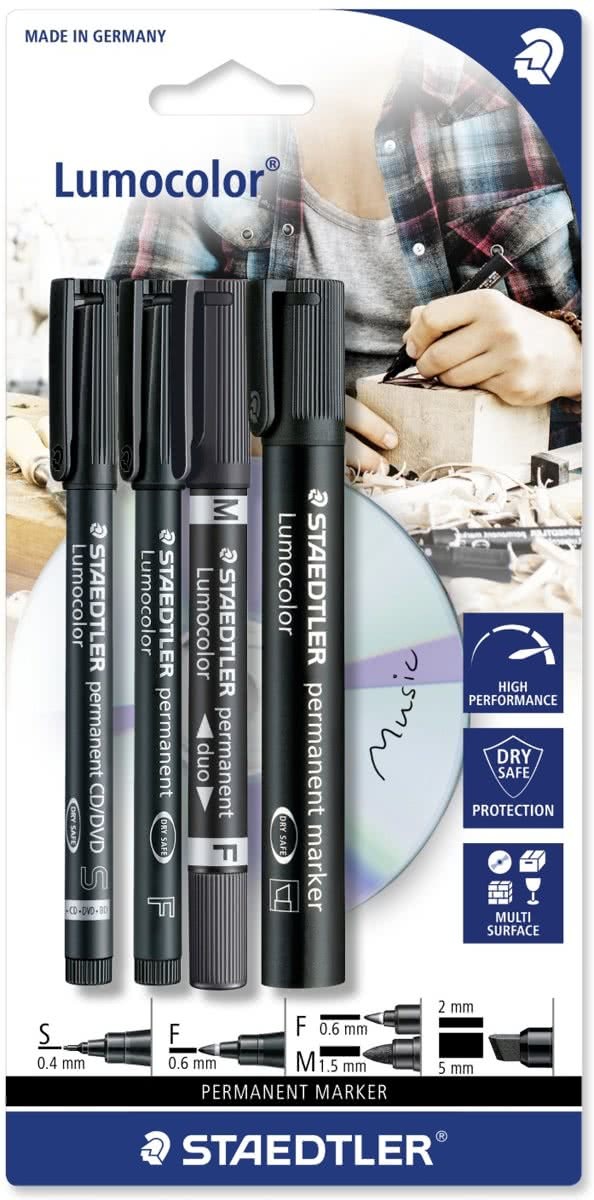 Staedtler LC permanent marker set 310 318 348 350