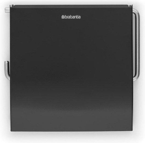 Brabantia ReNew WC Rolhouder - Matt Black - Met Klep