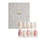 MEKO Autocollants pour ongles gaufrés J 1 pc