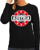 Bellatio Decorations Have fear Austria is here sweater met sterren embleem in de kleuren van de Oostenrijkse vlag - zwart - dames - Oostenrijk supporter / Oostenrijks elftal fan trui / EK / WK / kleding S