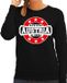 Bellatio Decorations Have fear Austria is here sweater met sterren embleem in de kleuren van de Oostenrijkse vlag - zwart - dames - Oostenrijk supporter / Oostenrijks elftal fan trui / EK / WK / kleding S