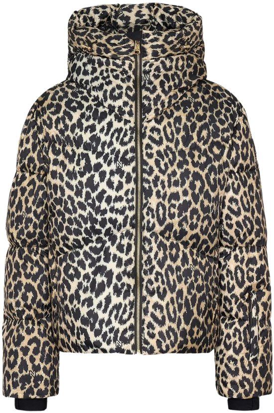 NIKKIE Newport Leopard Jacket Ski Jas Dames Beige