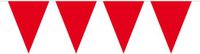 Merkloos / Sans marque Folat Bv Vlaggenlijn met Feestvlaggetjes in XL formaat - rood - 10 meter - plastic - versiering