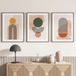 Lot de 3 affiches / posters triptyque - Boho - 3 affiches - 50x70 cm (cadres non fournis) - bordure noire