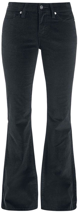 Black Premium by EMP Zwarte cortège broek met flare - Dames - W36L34