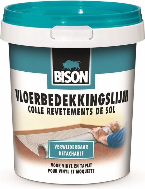 Bison Vloerbedekkingslijm verwijderbaar emmer 2.5 kg