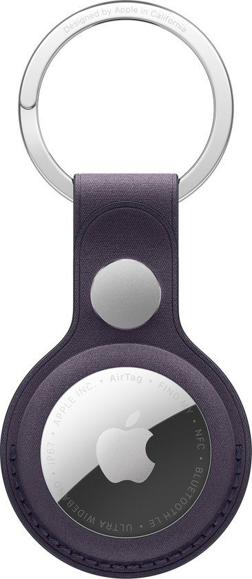 Apple AirTag FineWoven Key Ring - Midnight Purple