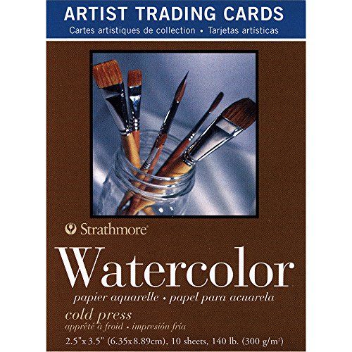 Strathmore 105-904 400 Series Watercolor Artist Trading Cards Cold Press Surface 10 vellen