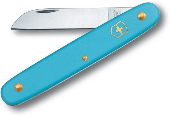 Victorinox zakmes voor bloemisten en tuinmannen - bloemenmes - lichtblauw