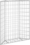 vidaXL Gabion plantenbak trapezium 80x20x100 cm gegalvaniseerd staal