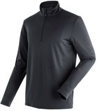 Maier Sports Midlayer Felix Fleece Met Halve Rits Zwart XL Man