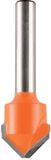 CMT V-groeffrees, HM, tbv Alucobond, Z2, 90°, Ø18 I=7,4 L=60 S=Ø6