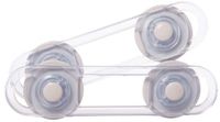 Dreambaby 4x Kinderslot - Transparant & Flexibel - Kastbeveiliging