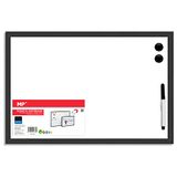 MP Magnetisch whiteboard met zwart houten frame, robuust, gemakkelijk te wissen markers, ideaal voor scholen, winkels, thuis en kantoren. Eenvoudige installatie, whiteboard muur 40 x 30 cm