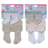 BABY born Panty's en sokken in verschillende kleurencombinaties voor poppen van 43 cm