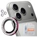 Northjo Ensemble de protecteurs d'objectif avec strass iPhone 18 Pro/18 Pro Max - Rouge vin