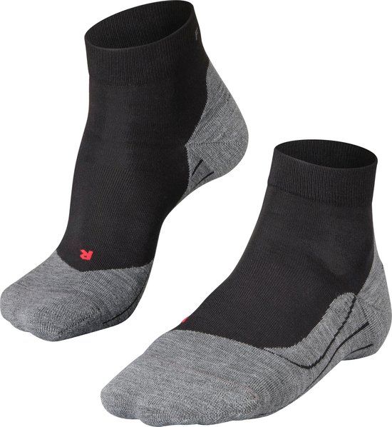 FALKE RU4 Short anti-blaar katoen functioneel materiaal hardloopsokken heren zwart - maat 39-41