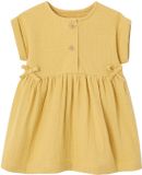 Vertbaudet Robe bébé en gaze de coton ocre