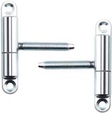 SOTECH 2s Deurscharnieren Inboorscharnier 15 x 83 mm met stift M8 x 47 mm Opschroefscharnier Scharnier voor binnendeuren om vast te schroeven/boren (verzinkt staal)