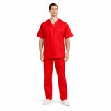 MISEMIYA Gezondheidsuniformen, uniseks, medische uniformen, sanitaire sets BZ-817-8312, Rood, S