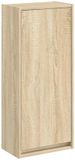 vidaXL Wandgemonteerde wastafelmeubel Sonoma Eiken 35 x 20 x 81 cm