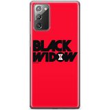ERT GROUP Samsung Galaxy Note 20 Hoes Origineel Marvel Patroon Original Black Widow 010