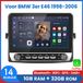 Awesafe Autoradio 10.1 pouces - Convient pour BMW 3-Serie E46 1998-2006 - Apple Carplay sans fil et Android Auto - Navigation GPS RDS - Bluetooth et Wifi - RAM 1 Go + ROM 32 Go - Argent