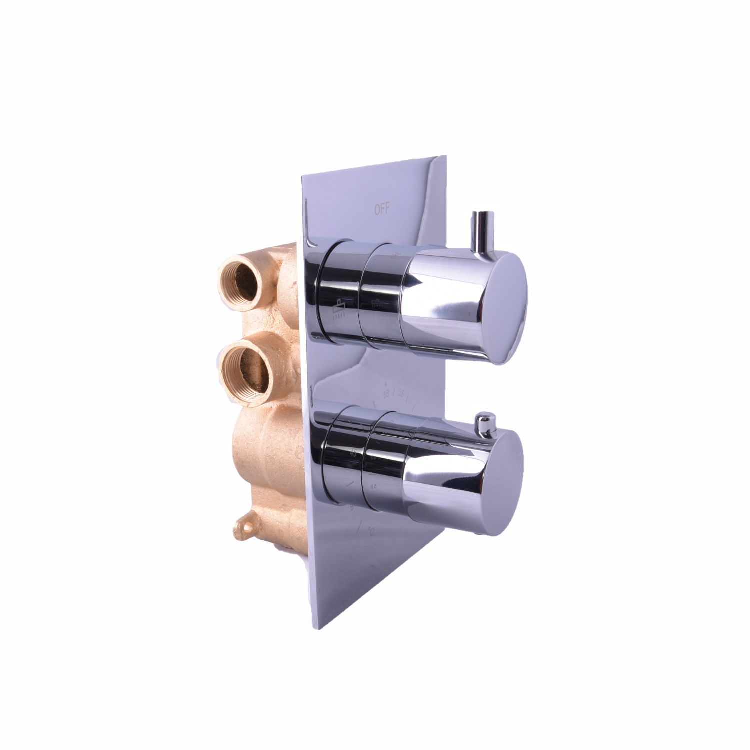 Boss & Wessing Talpa Thermostatische Inbouw Douchekraan 16x6 cm Chroom