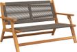 vidaXL Tuin relaxbank grijs massief acaciahout