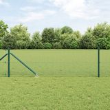 vidaXL Gelast draadhek met grondpennen 10 x 0,4 m PVC-gecoate staal