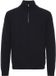 Casual Friday Halflange wolachtige trui met rits Karl donkerblauw