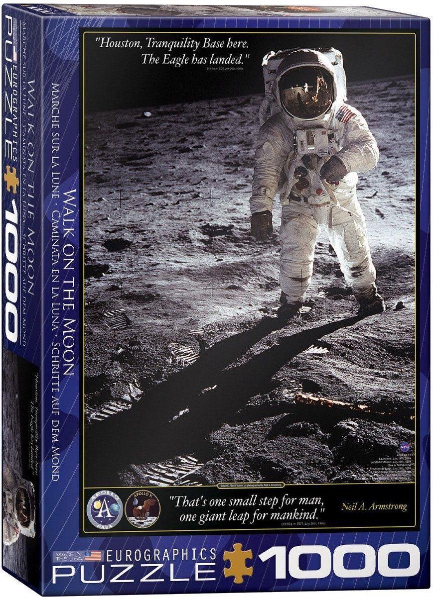 Eurographics Walk On the Moon puzzel (1000) - 0628136649537