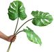 Ahvoler Kunstmatige Monstera bladeren tropische palmplanten bladeren groot met lange steel voor vaas thuis bruiloft decoraties, 30 inch, 3 stuks
