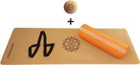 Samarali Oranje Yin Yoga Sun Set - Kurk Mat, Bolster & Massagebal